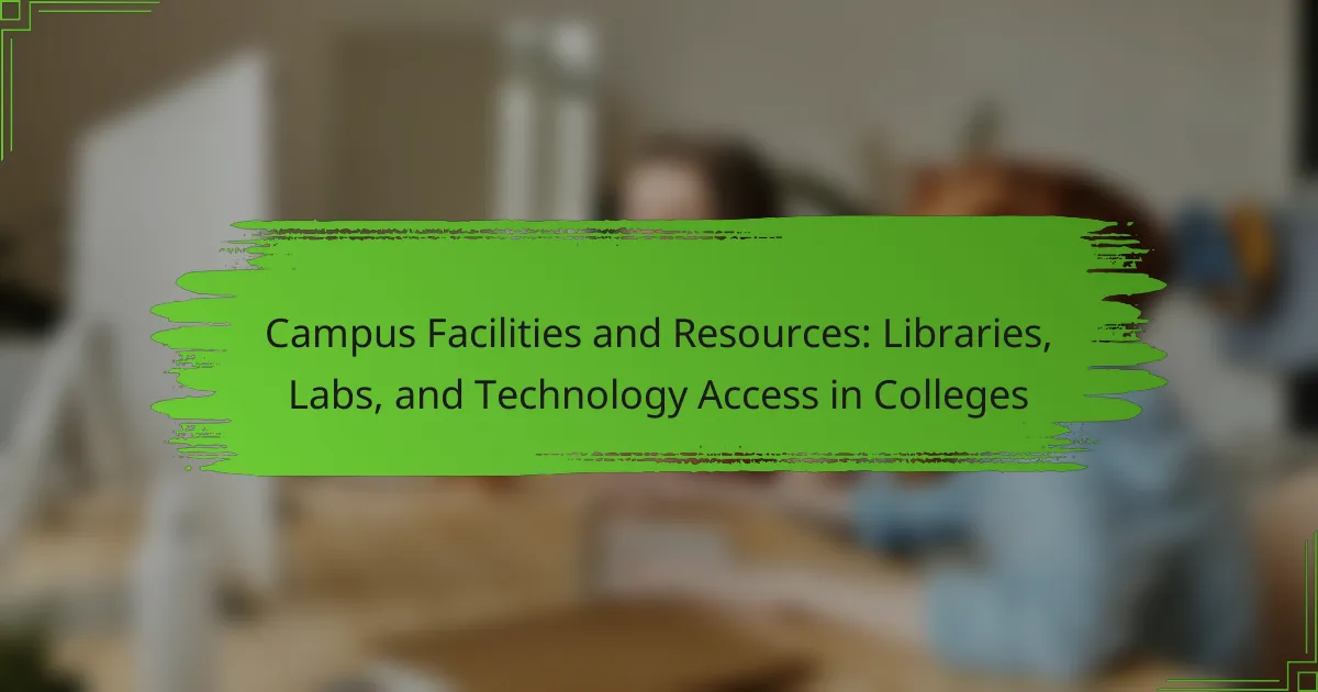 Campus Facilities and Resources: Libraries, Labs, and Technology Access ...