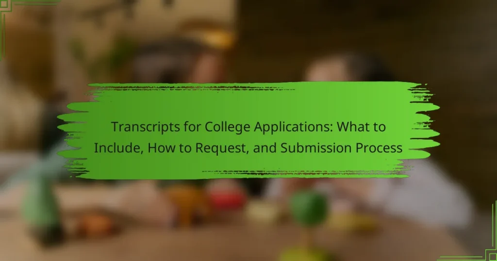 Transcripts for College Applications: What to Include, How to Request, and Submission Process