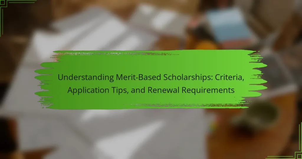 Understanding Merit-Based Scholarships: Criteria, Application Tips, and Renewal Requirements
