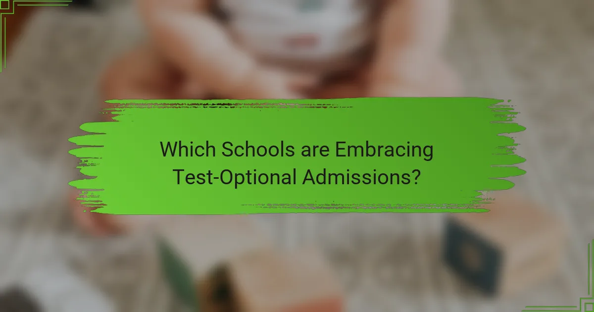 Which Schools are Embracing Test-Optional Admissions?